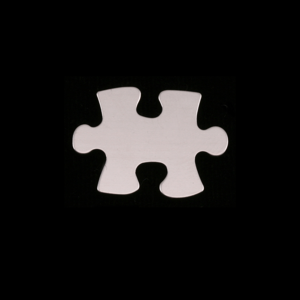 Metal Stamping Blanks Sterling Silver Small Puzzle Piece, 24g