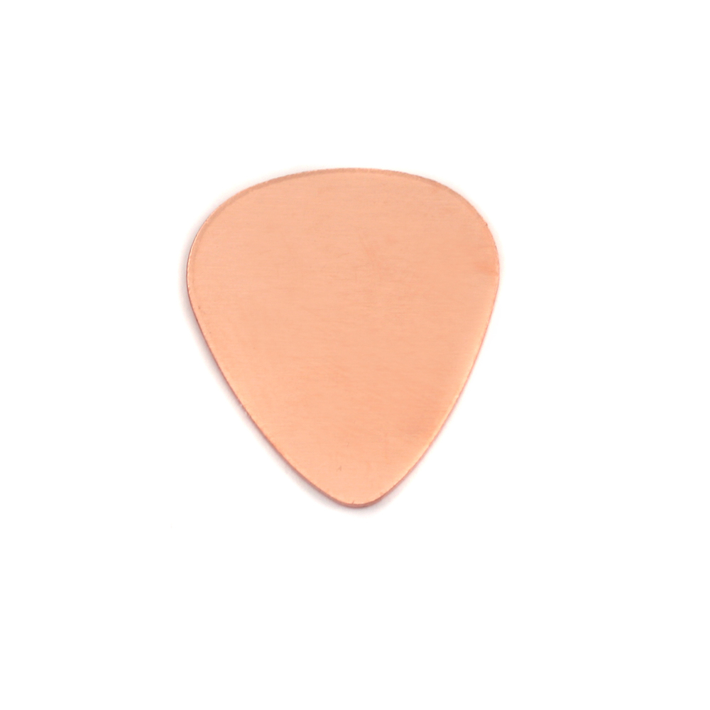 Metal Stamping Blanks Copper Medium "Guitar Pick" Blank, 24g
