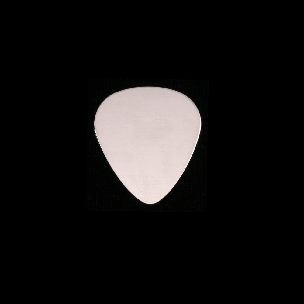Metal Stamping Blanks Sterling Silver Small "Guitar Pick" Blank, 24g