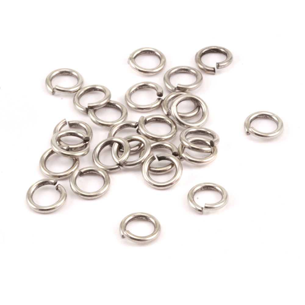 Jump Rings Antique Silver Tone 5mm I.D. 16 Gauge Jump Rings, 5gm pack