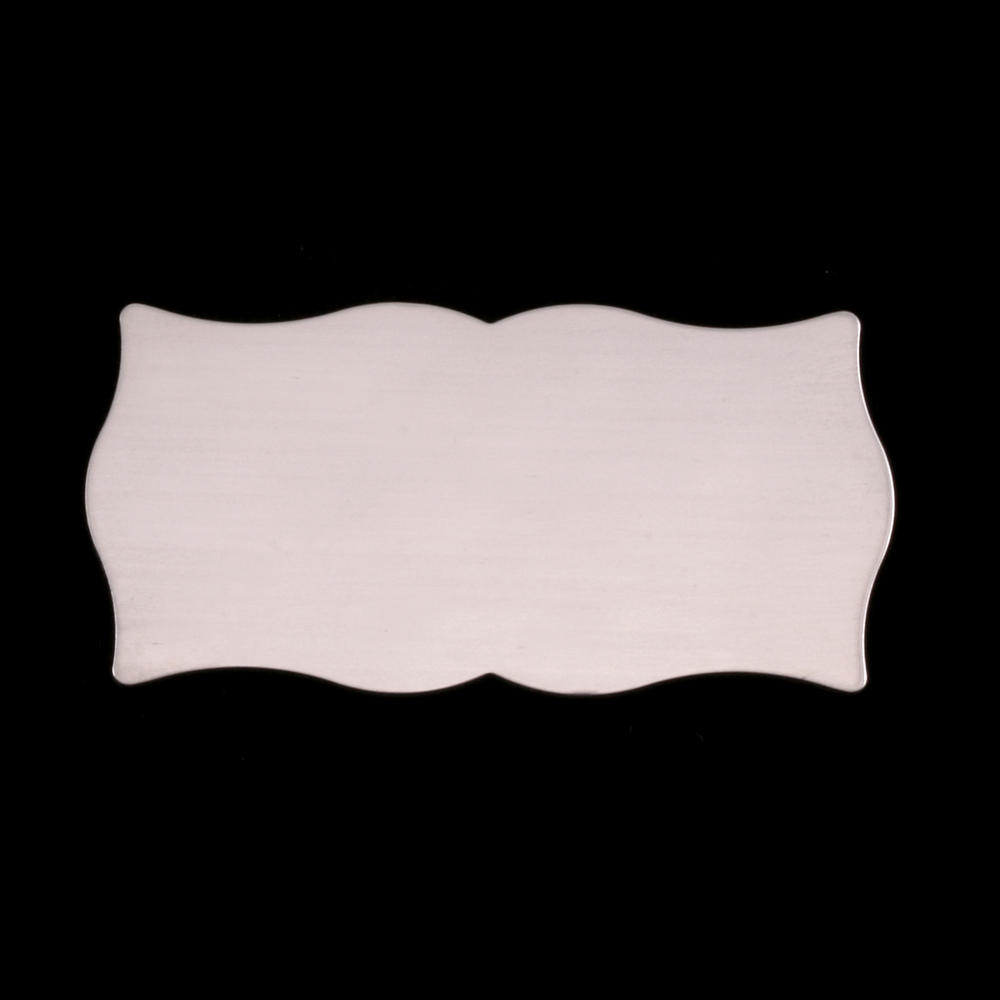 Metal Stamping Blanks Sterling Silver Large Scholarly Plaque, 24g