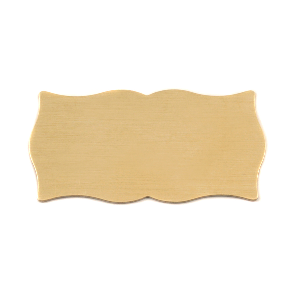 Metal Stamping Blanks Brass Large Scholarly Plaque, 24g