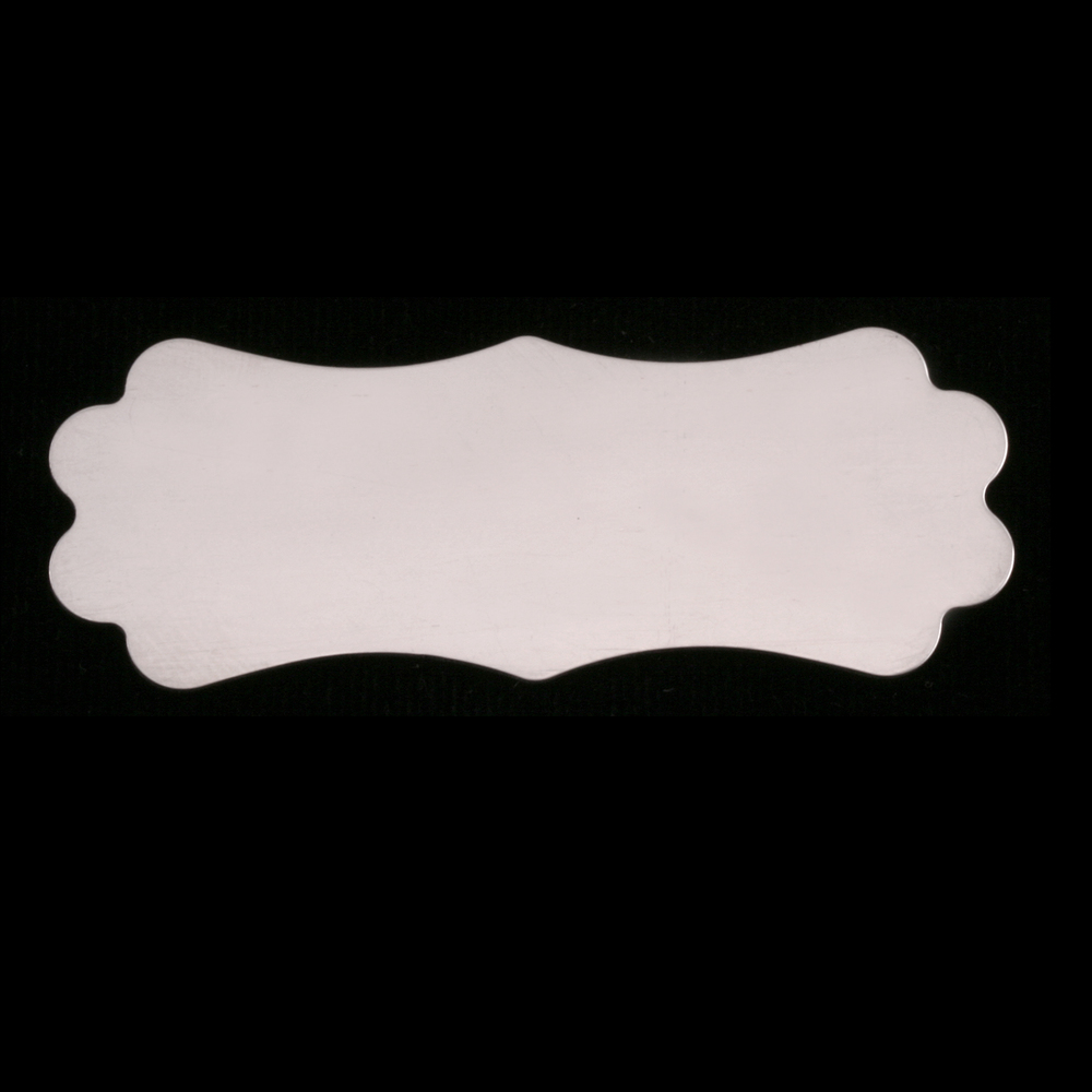 Metal Stamping Blanks Sterling Silver Large Lanky Plaque, 24g