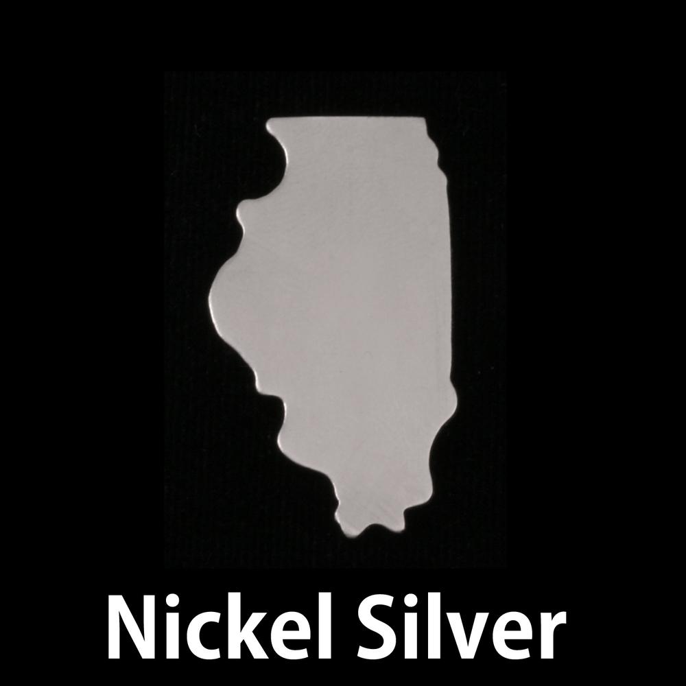 Metal Stamping Blanks Nickel Silver Illinois State Blank, 24g
