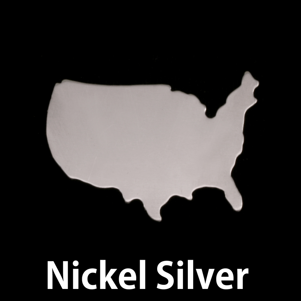 Metal Stamping Blanks Nickel Silver United States Blank, 24g