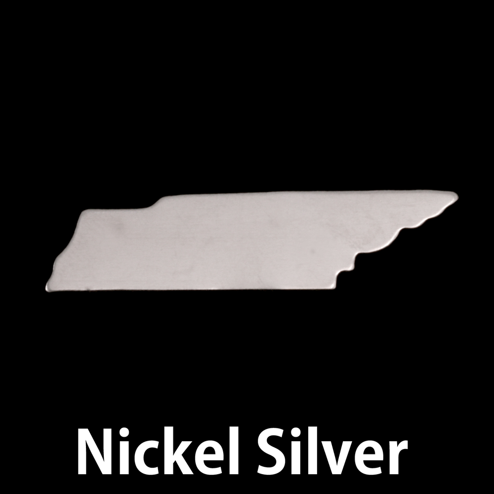 Metal Stamping Blanks Nickel Silver Tennessee State Blank, 24g