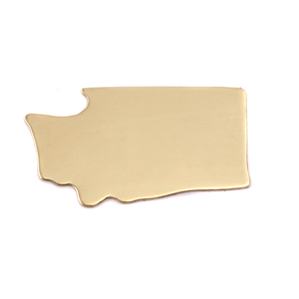 Metal Stamping Blanks Brass Washington State Blank, 24g