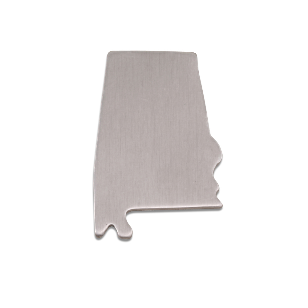 Metal Stamping Blanks Aluminum Alabama State Blank, 18g