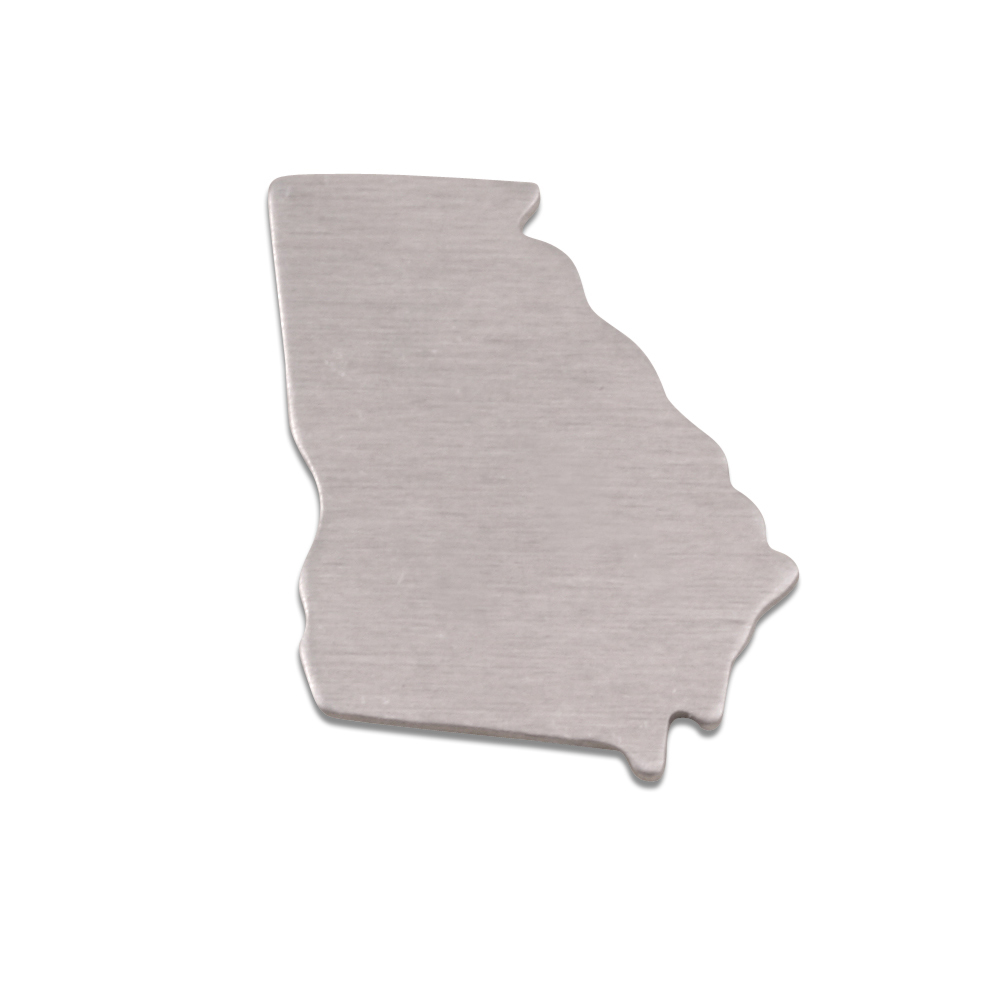 Metal Stamping Blanks Aluminum Georgia State Blank, 18g