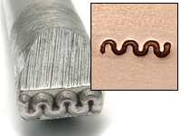 Metal Stamping Tools Squiggle Design Stamp