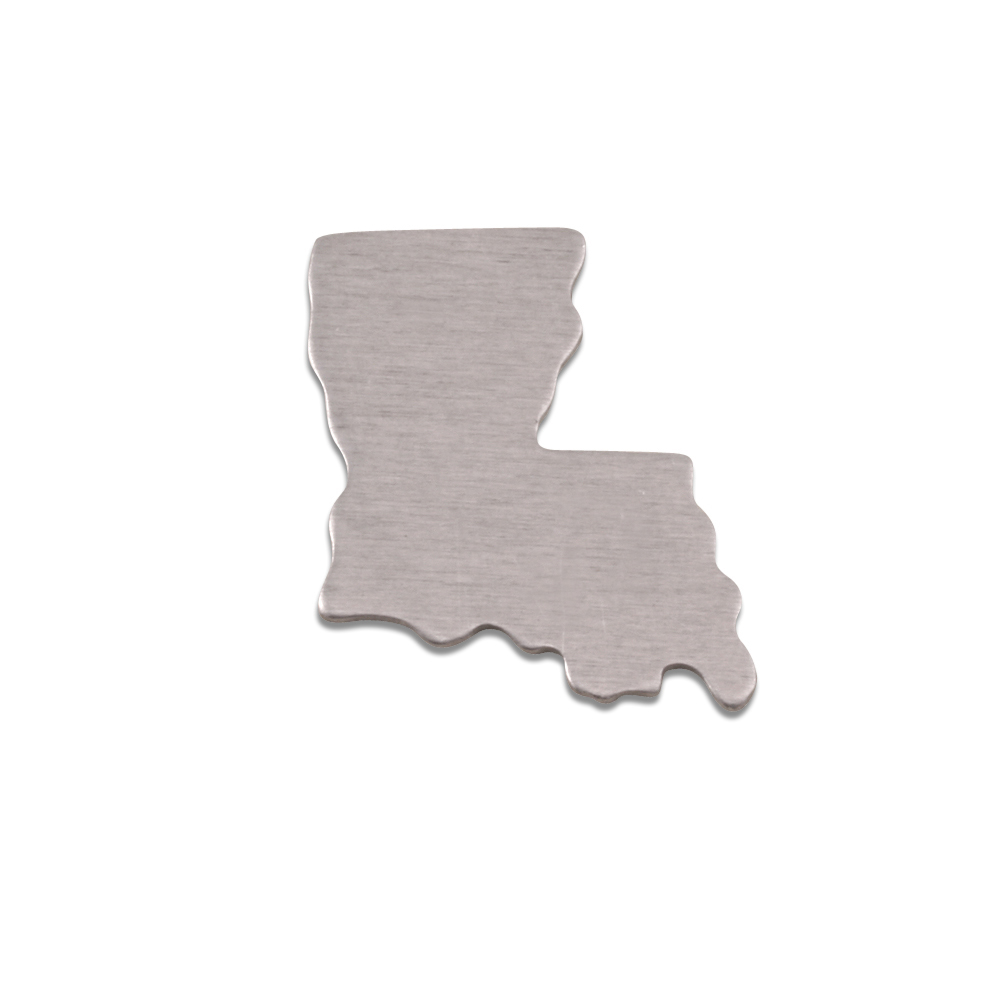Metal Stamping Blanks Aluminum Louisiana State Blank, 18g