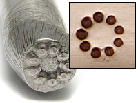 Metal Stamping Tools Dotty Circle Design Stamp