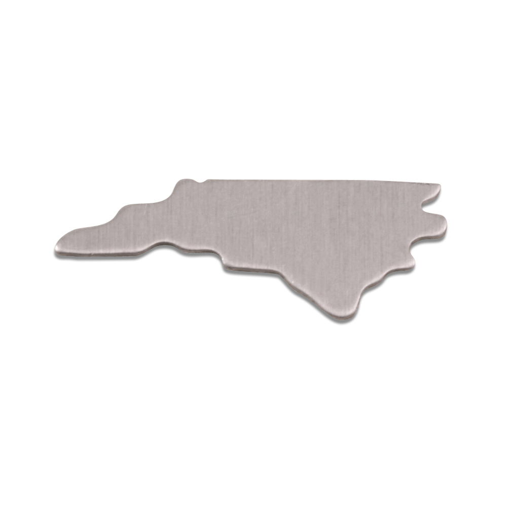 Metal Stamping Blanks Aluminum North Carolina State Blank, 18g