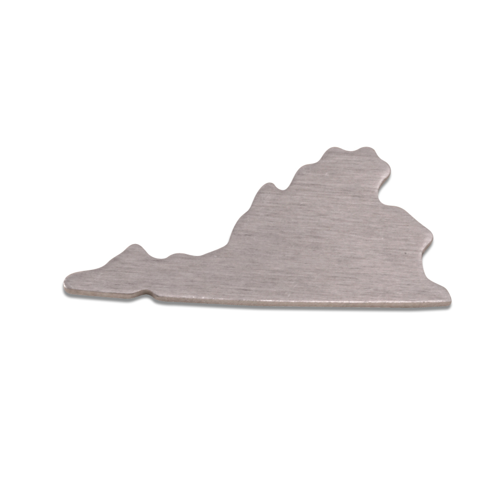 Metal Stamping Blanks Aluminum Virginia State Blank, 18g
