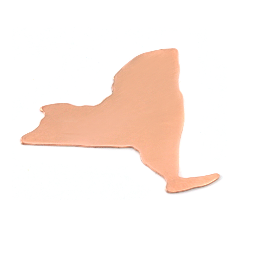 Metal Stamping Blanks Copper New York State Blank, 24g