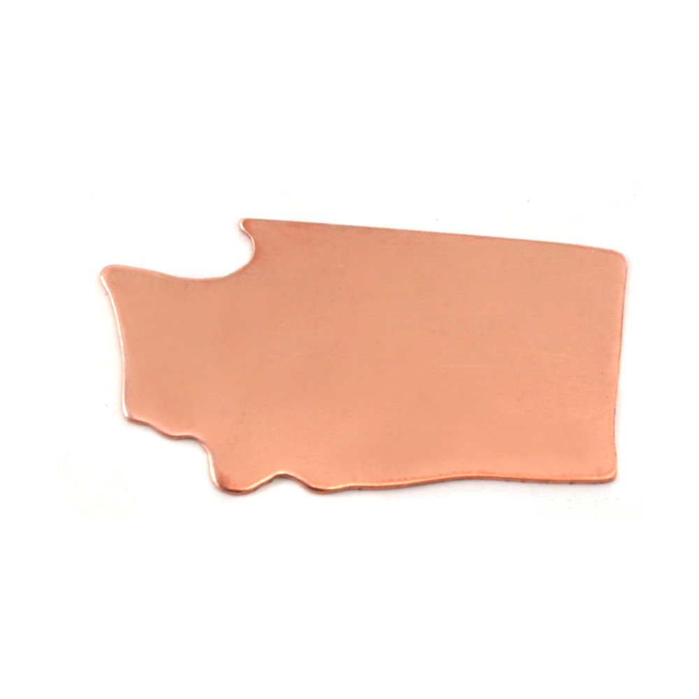 Metal Stamping Blanks Copper Washington State Blank, 24g