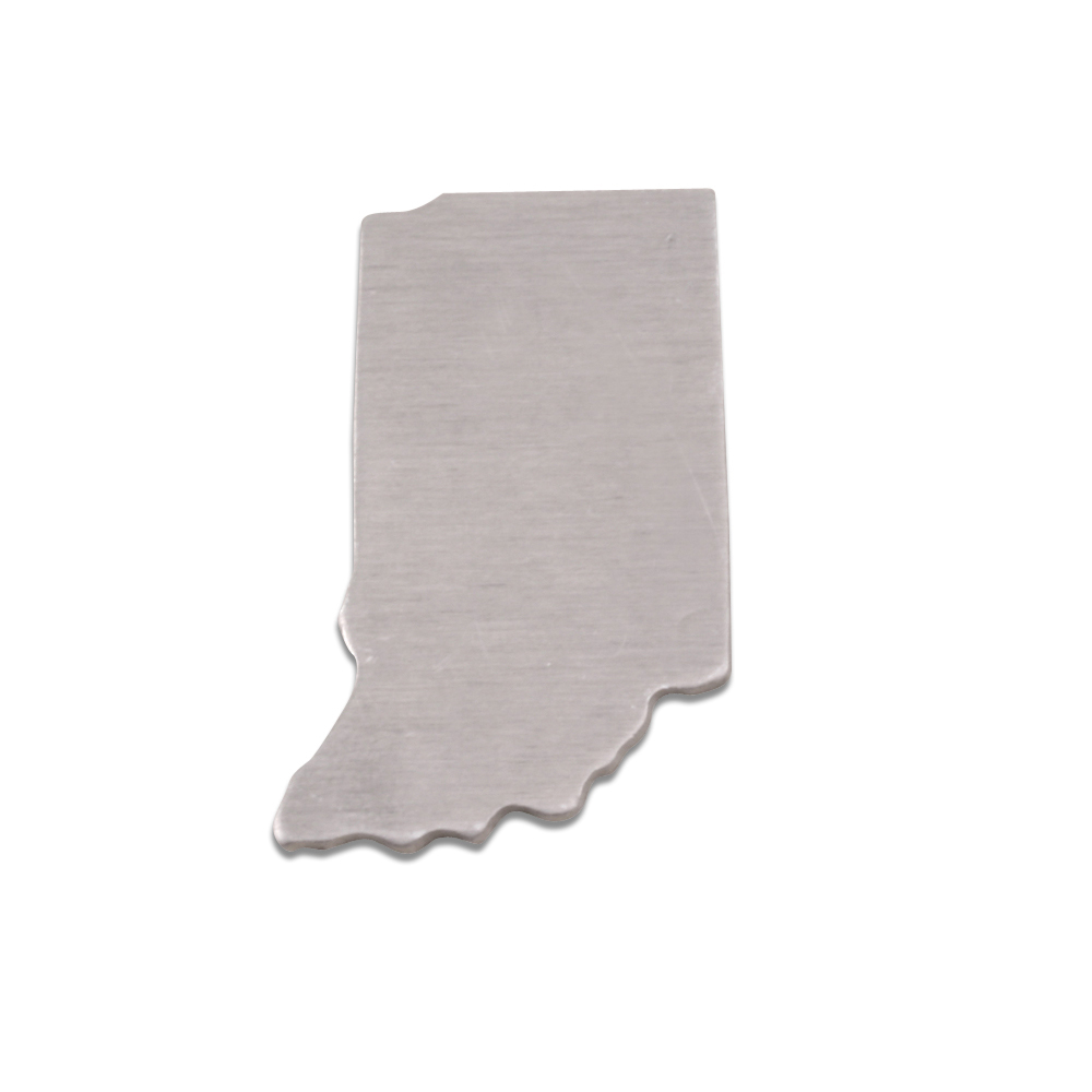 Metal Stamping Blanks Aluminum Indiana State Blank, 18g
