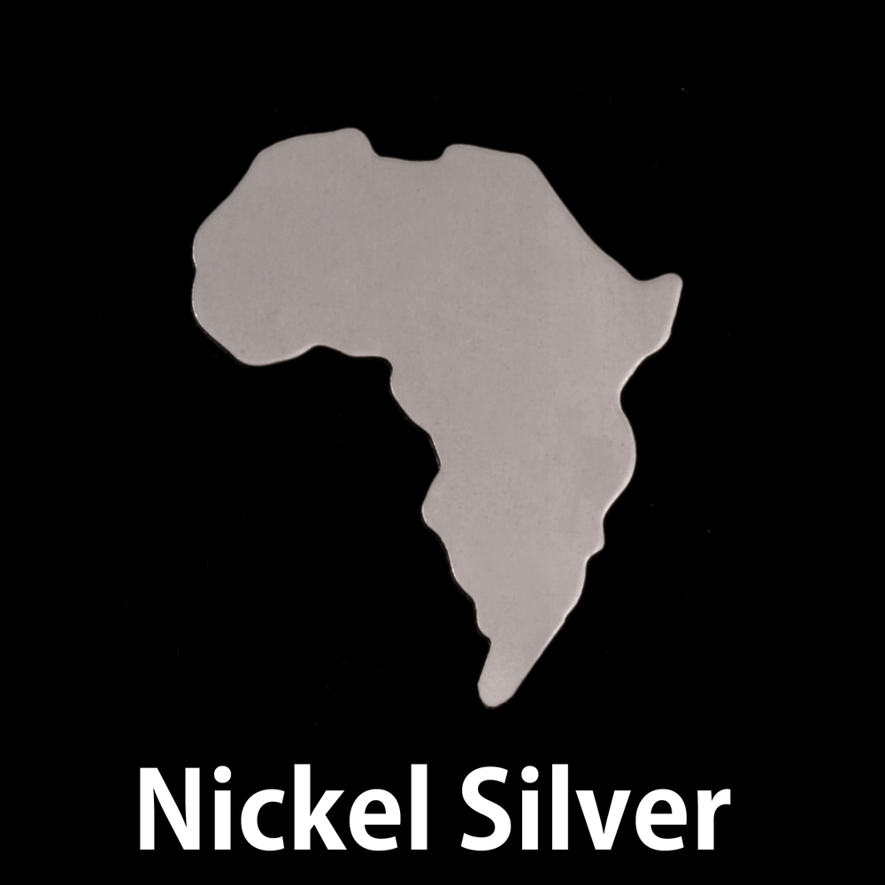 Metal Stamping Blanks Nickel Silver Africa Blank, 24g