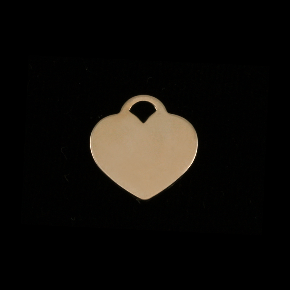 Metal Stamping Blanks Gold Filled Small "Tiffany Style" Heart, 24g