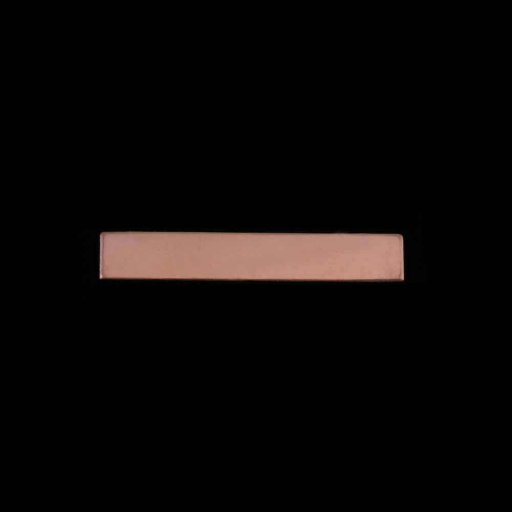 Metal Stamping Blanks Rose Gold Filled 1.20" Rectangle Bar, 24g
