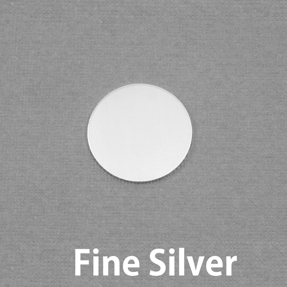 Metal Stamping Blanks Fine Silver Circle, 13mm (.50"), 20g