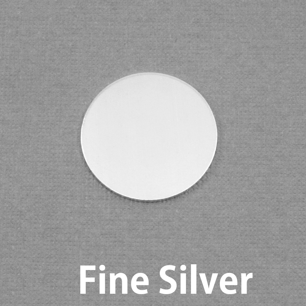 Metal Stamping Blanks Fine Silver Circle, 16mm (.63"), 20g
