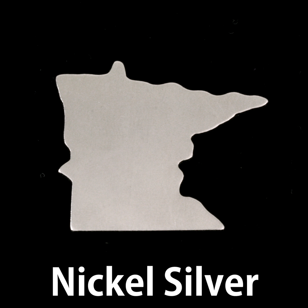 Metal Stamping Blanks Nickel Silver Minnesota State Blank, 24g