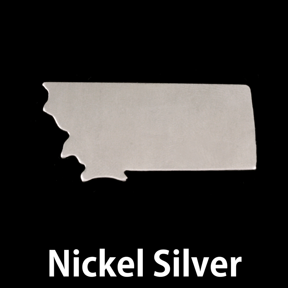 Metal Stamping Blanks Nickel Silver Montana State Blank, 24g