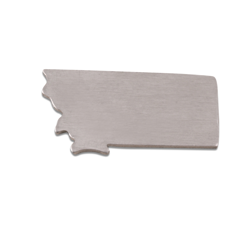 Metal Stamping Blanks Aluminum Montana State Blank, 18g