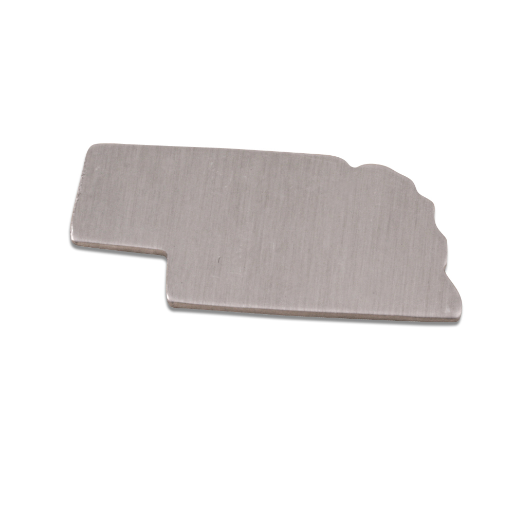 Metal Stamping Blanks Aluminum Nebraska State Blank, 18g