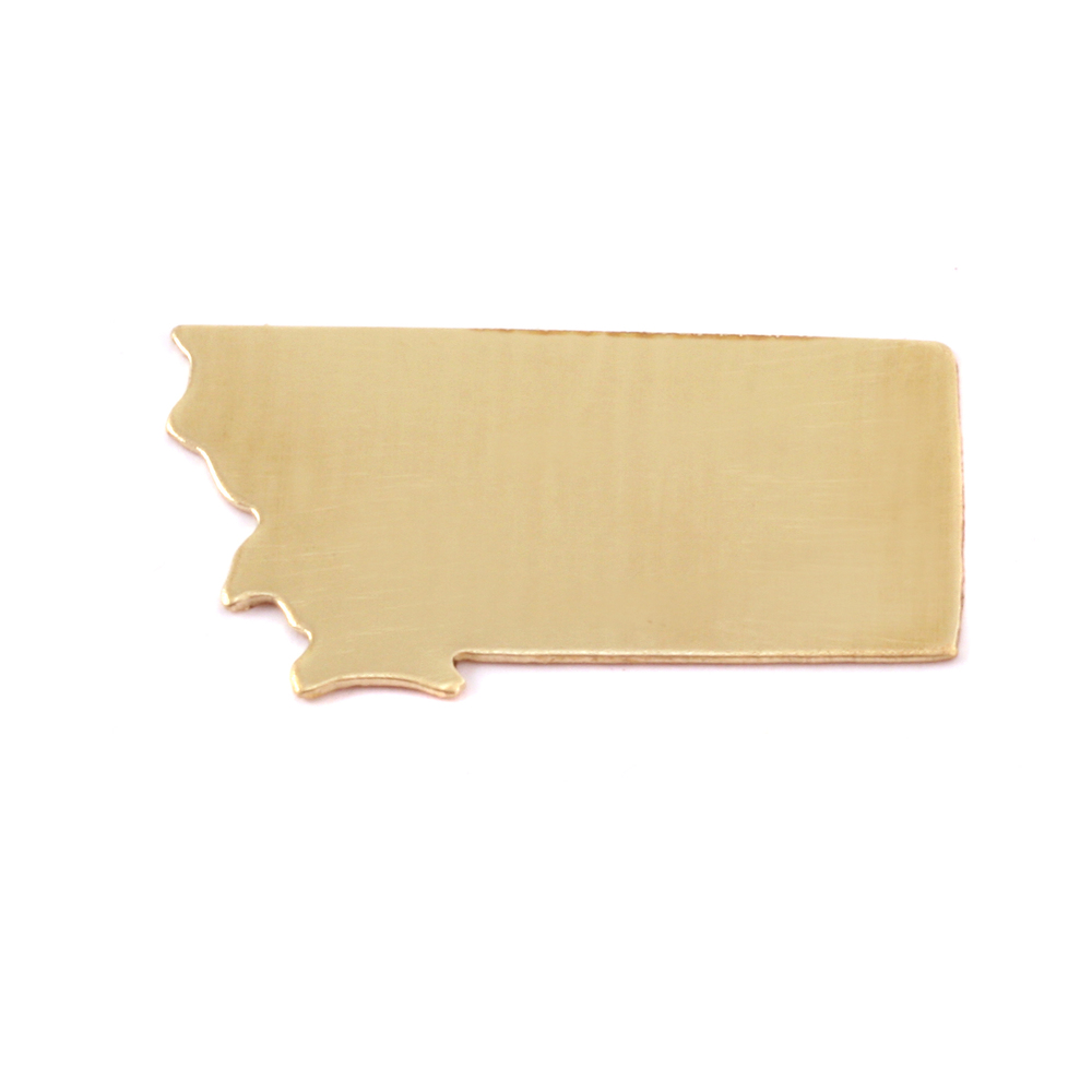 Metal Stamping Blanks Brass Montana State Blank, 24g