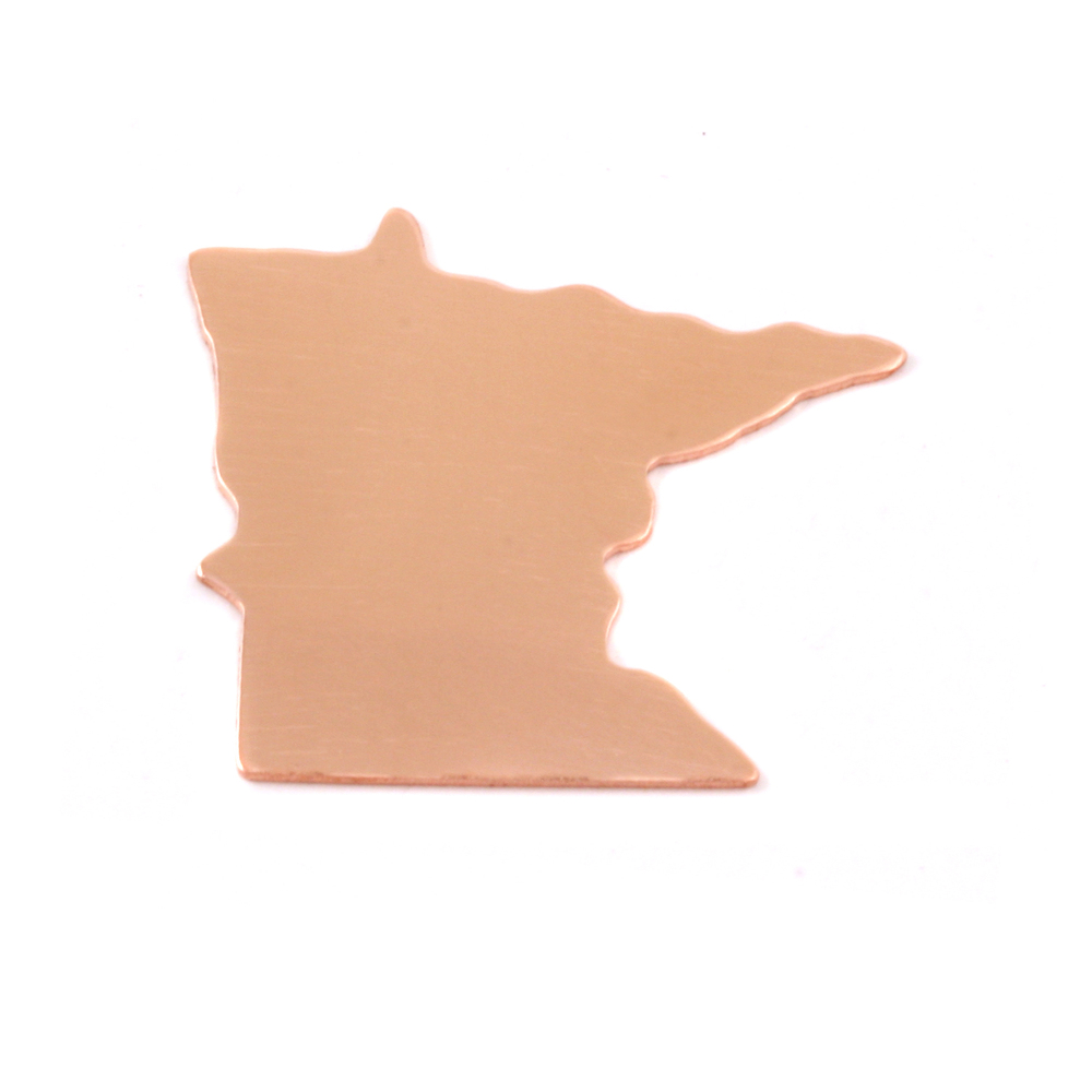 Metal Stamping Blanks Copper Minnesota State Blank, 24g