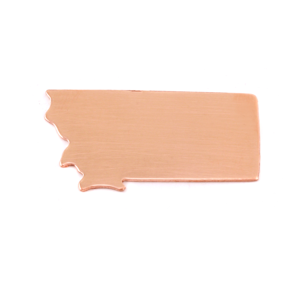 Metal Stamping Blanks Copper Montana State Blank, 24g
