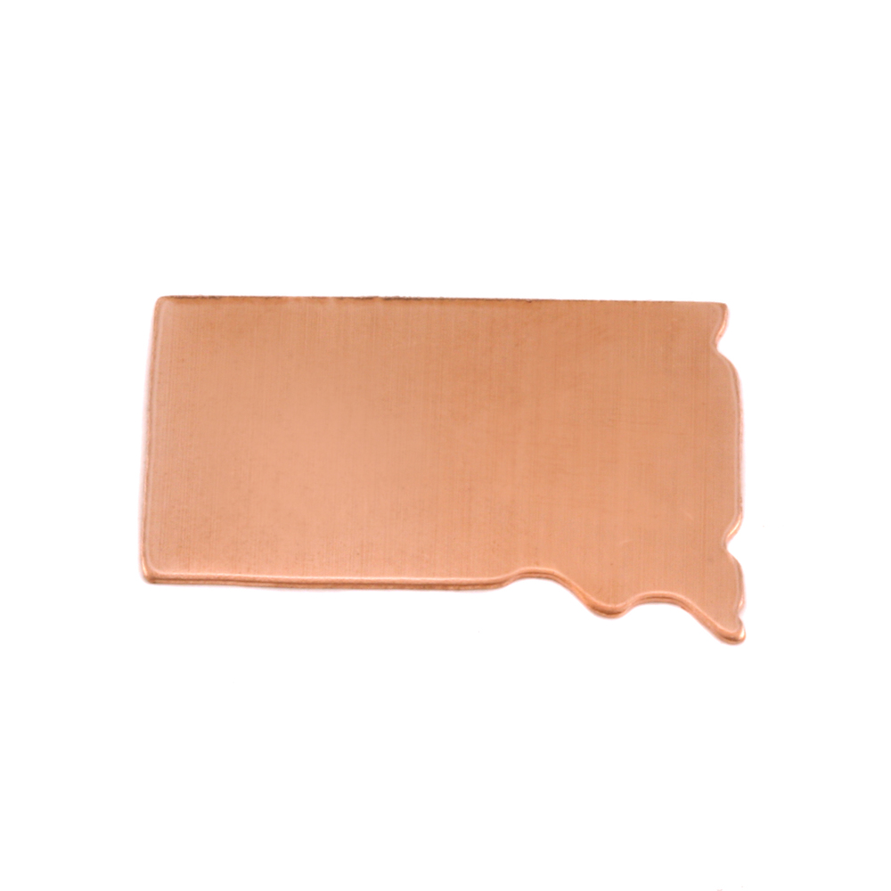 Metal Stamping Blanks Copper South Dakota State Blank, 24g
