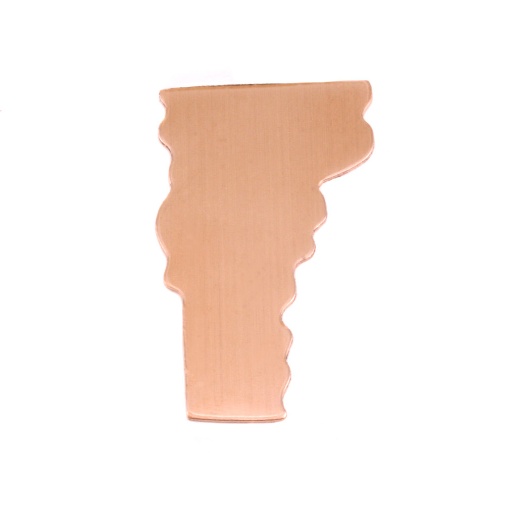 Metal Stamping Blanks Copper Vermont State Blank, 24g