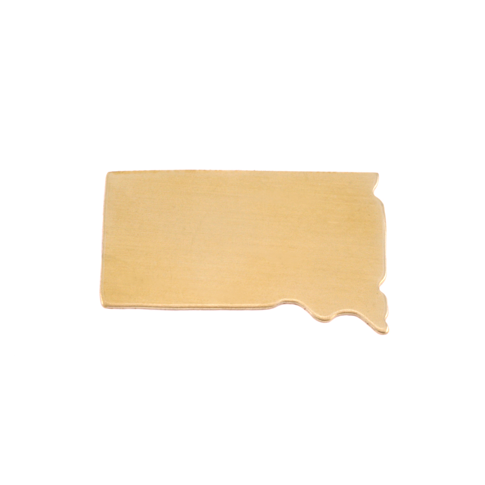 Metal Stamping Blanks Brass South Dakota State Blank, 24g