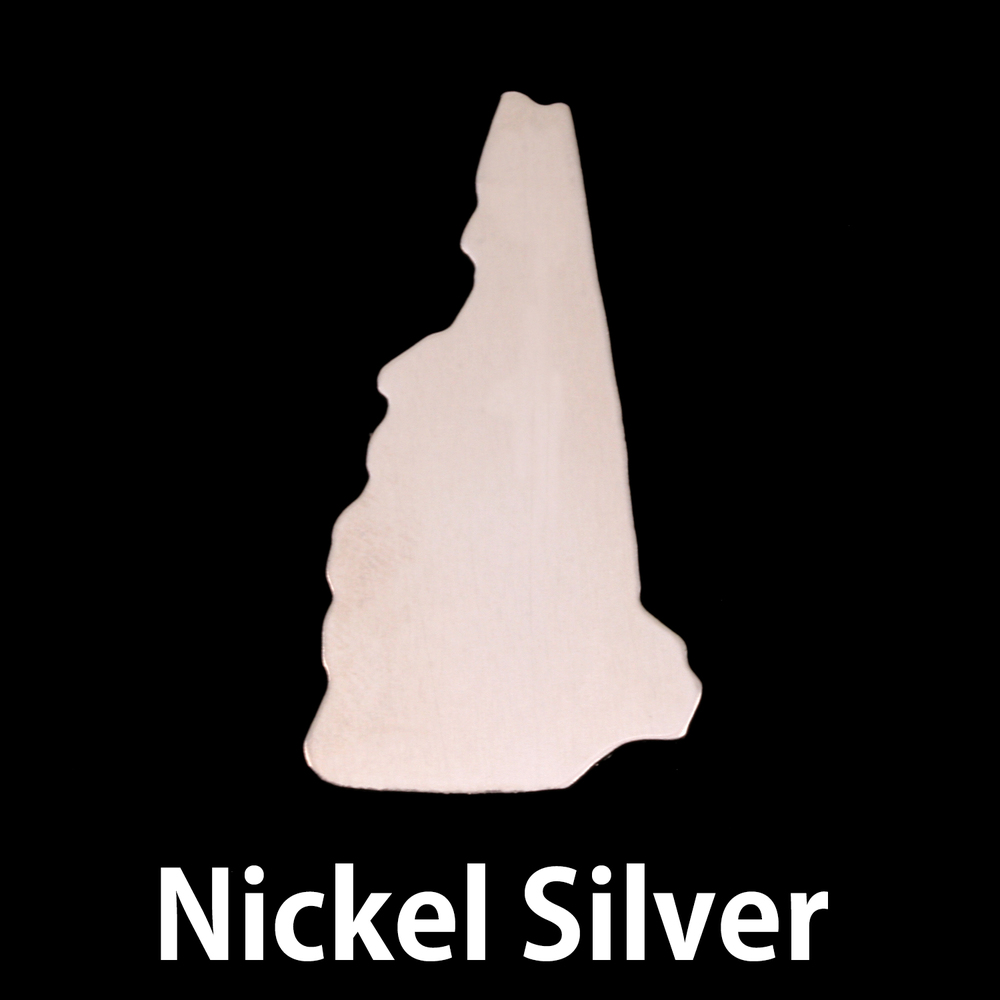 Metal Stamping Blanks Nickel Silver New Hampshire State Blank, 24g