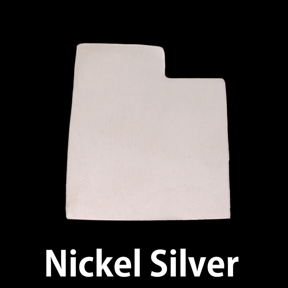 Metal Stamping Blanks Nickel Silver Utah State Blank, 24g