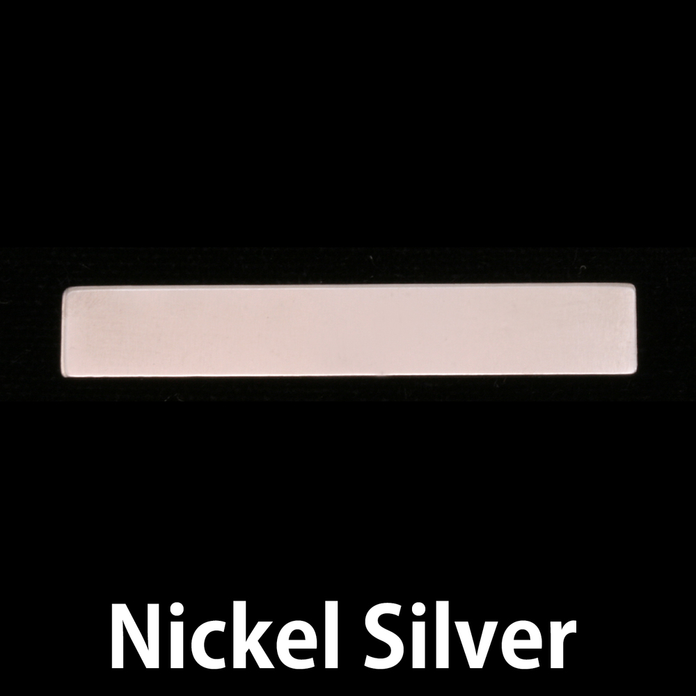 Metal Stamping Blanks Nickel Silver 1.5" Rectangle, 24g
