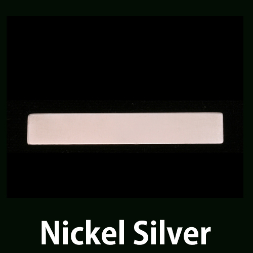 Metal Stamping Blanks Nickel Silver 1.25" Rectangle, 24g