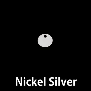 Metal Stamping Blanks Nickel Silver Circle with Hole, 8mm (.31"), 20g