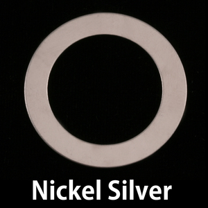 Metal Stamping Blanks Nickel Silver Washer, 31.5mm (1.25") with 22mm (.87") ID, 20g