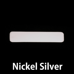 Metal Stamping Blanks Nickel Silver Large Long Rounded Rectangle, 20g