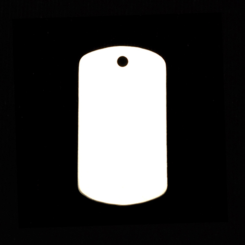 Metal Stamping Blanks Sterling Silver Medium Dog Tag, 24g