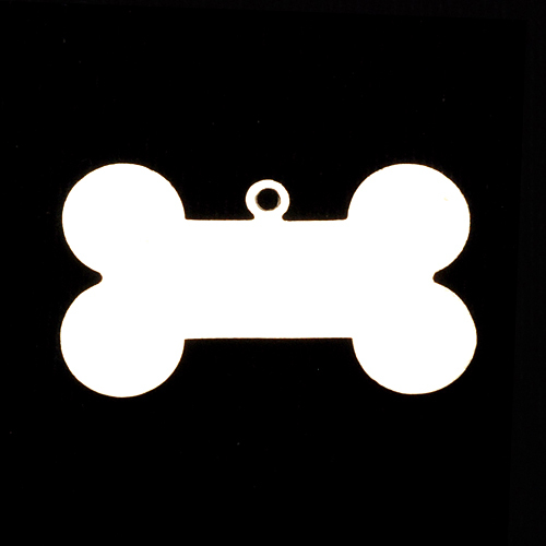 Metal Stamping Blanks Sterling Silver Dog Bone with Top Loop, 24g