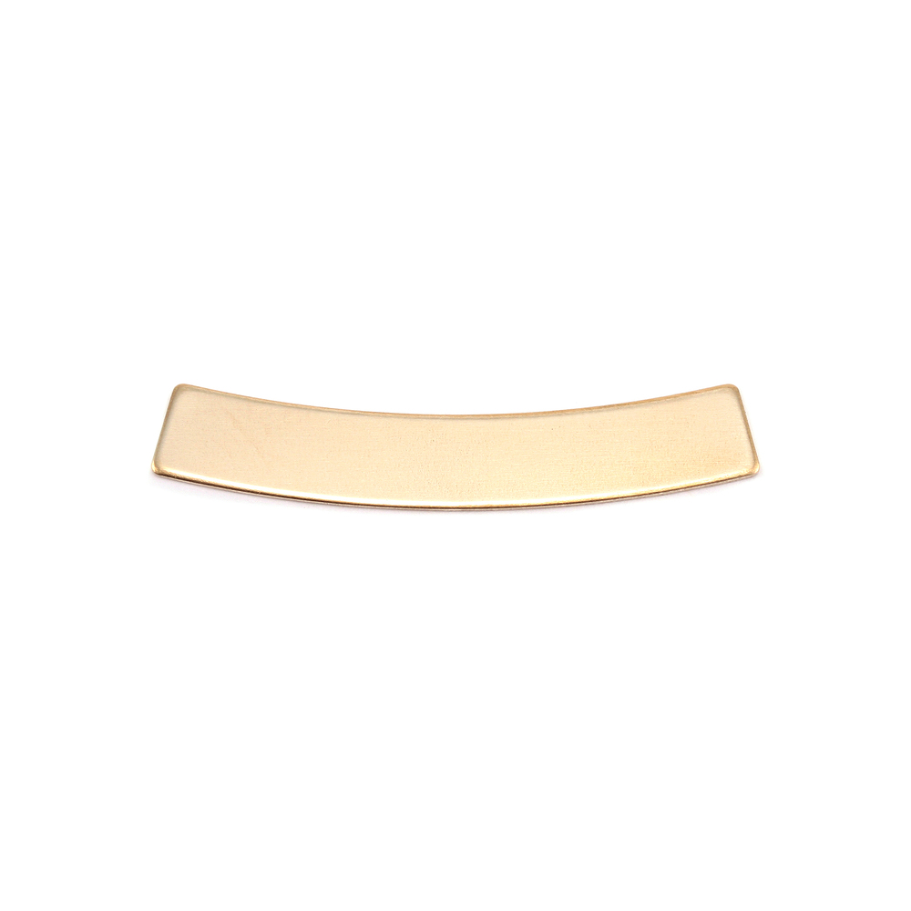 Metal Stamping Blanks Brass Curved Rectangle Bar 5mm x 30mm, 24g