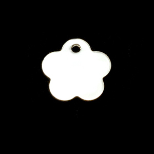 Metal Stamping Blanks Sterling Silver Flower Tags, 24g
