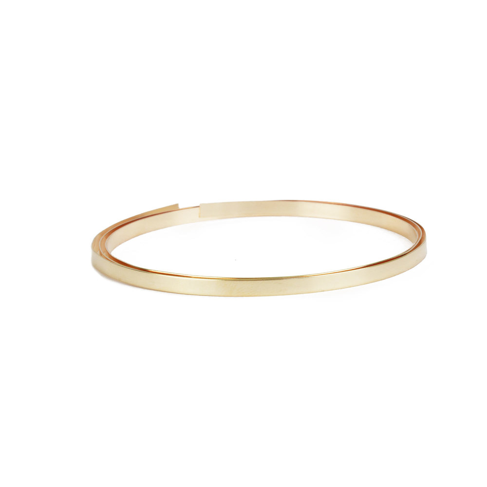 Wire & Sheet Metal 12K Gold Filled 3.2mm, 30g Bezel Wire, 24" Length