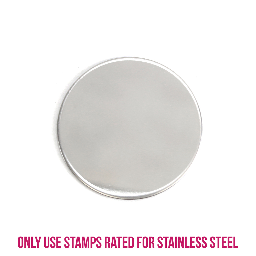 20ga 1//32/" Steel Plate Round Disc 25 pcs. Circle 1.75/'/' Diameter