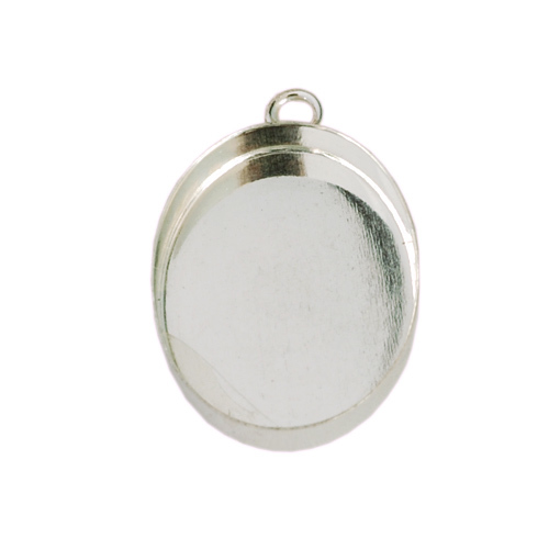 Sterling Silver Oval Bezel Cup